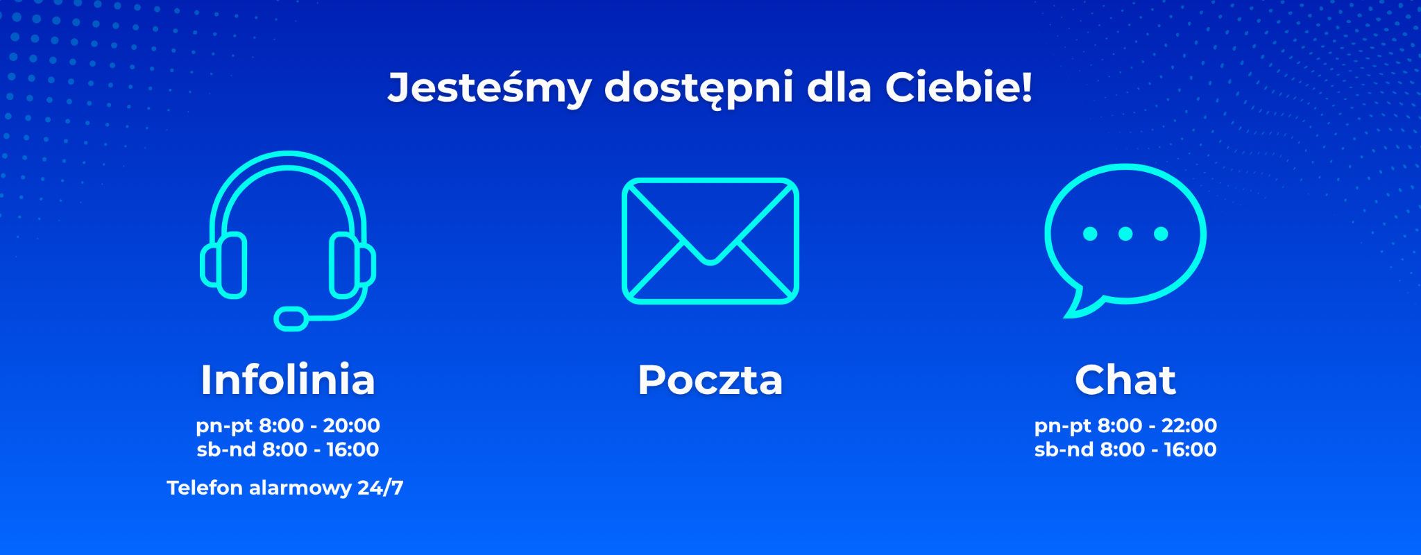 Dostępne kanały kontaktu z pomocą techniczną LH.pl