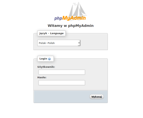php-my-admin-logowanie
