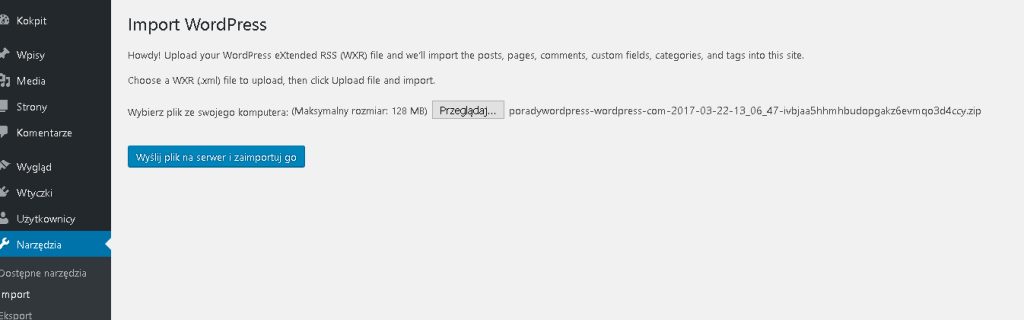 wordpress wordpresscom migracja serwer przenosiny bloga z wordpresscom