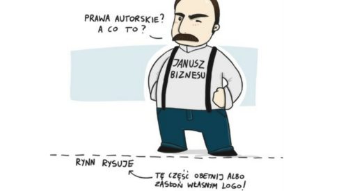 prawa autorskie do grafik,janusz biznesu, rynn rysuje