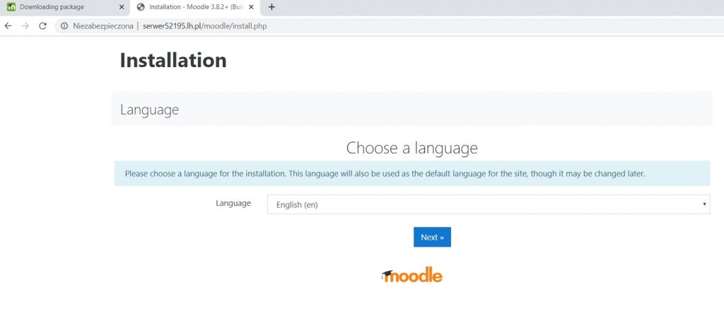 moodle na hostingu