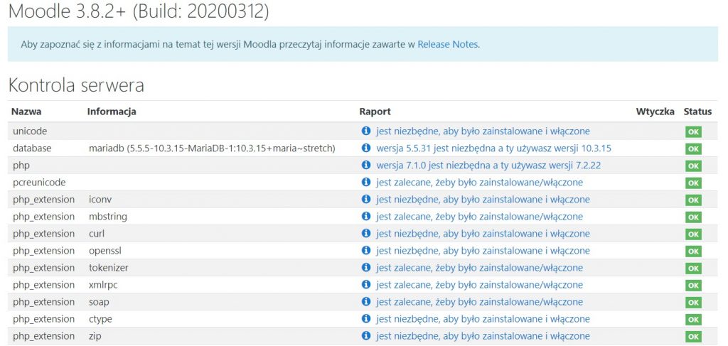 moodle na hostingu