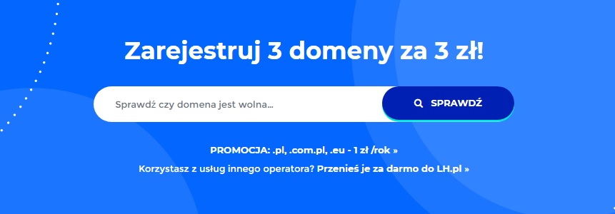 wyszukiwarka domen w LH.pl