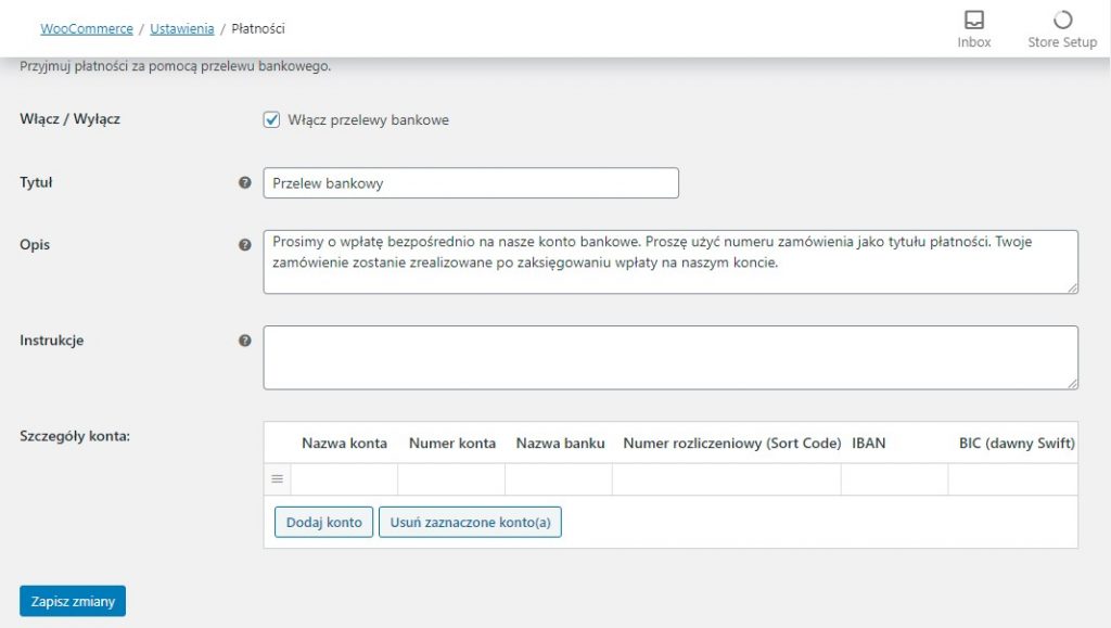 Konfiguracja indywidualnej metody płatności w WooCommerce