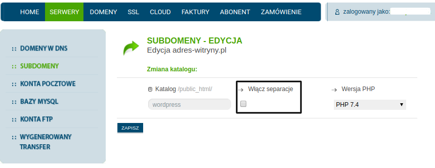 separacja w lh.pl