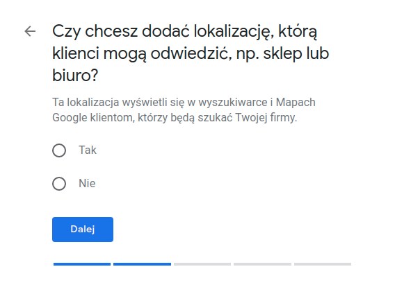 Wybierz obszar świadczenia usług