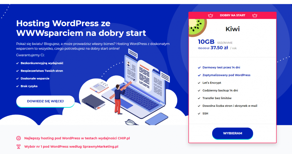 Hosting WordPress ze WWWsparciem na dobry start