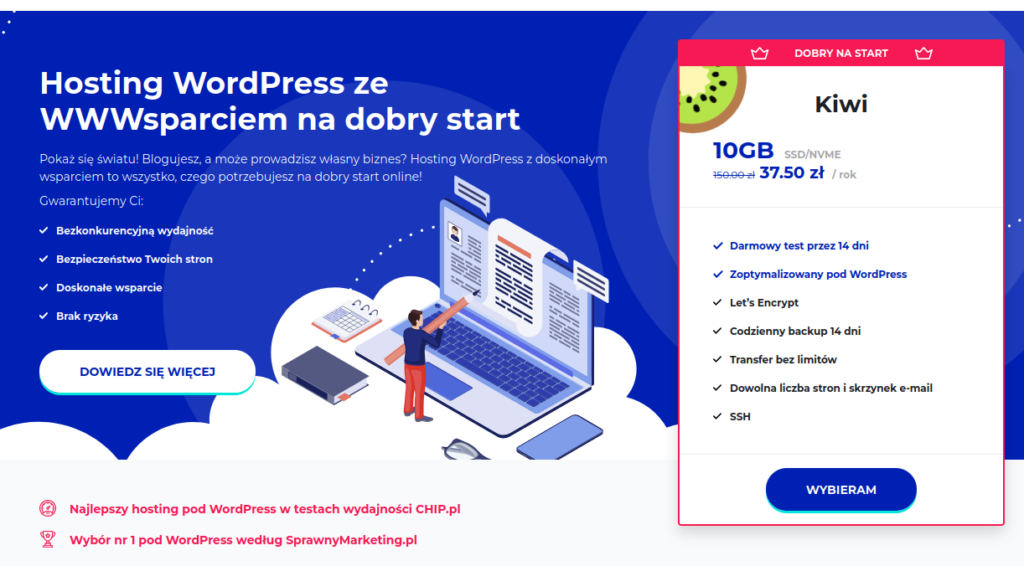 Hosting WordPress ze wsparciem na dobry start - lh.pl