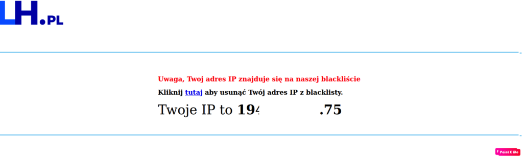 Jak sprawdzić, czy moje IP jest zablokowane?