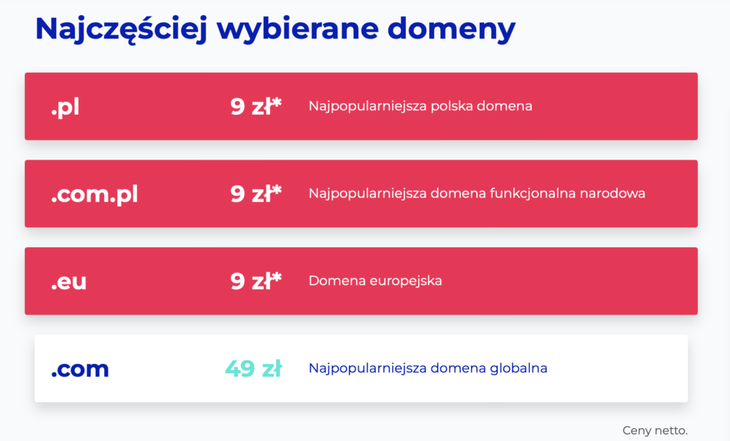 Lh.pl domeny w promocji za 9 zł netto
