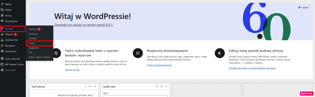 Konfiguracja menu w WordPressie