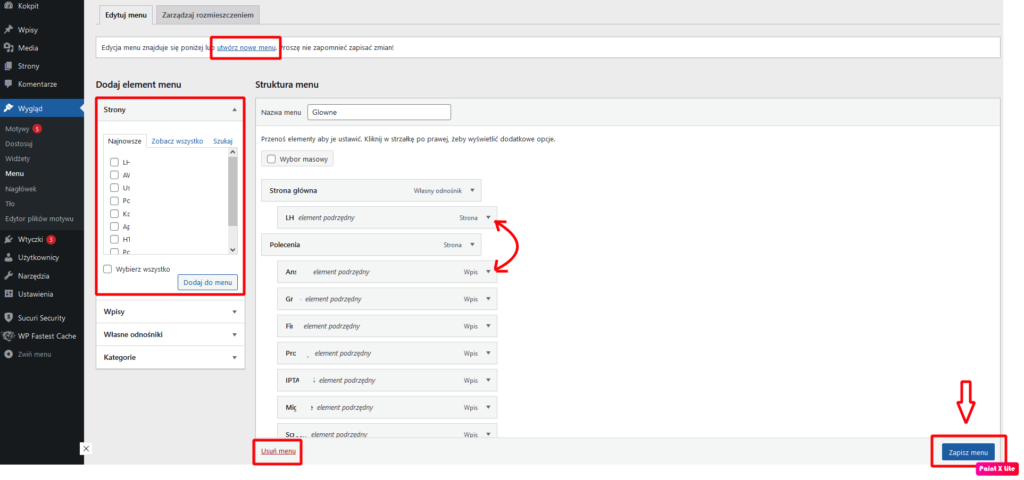 Jak ustawić menu w WordPressie?