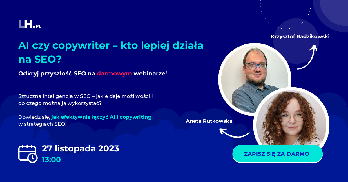 AI czy Copywriter? Darmowy webinar